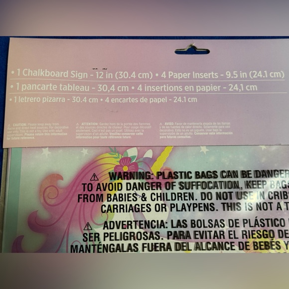 New Unicorn Party Supplies Bundle - Center Piece Hanging Decor And More - Picture 9 of 9